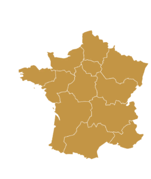 Carte de France — zones de livraison Orient'Hal Market